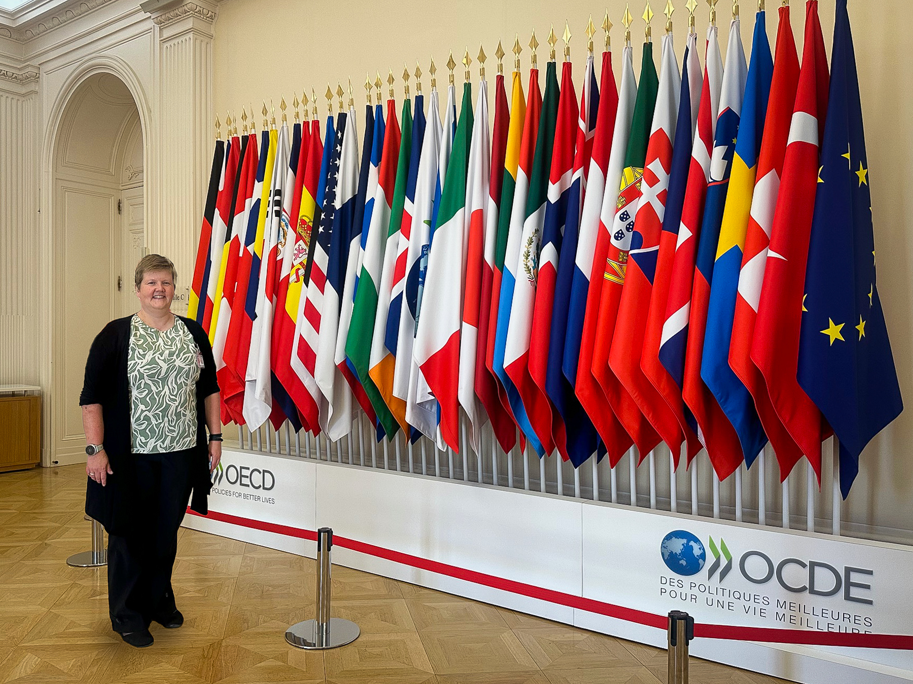 Marianne at the OECD Summit