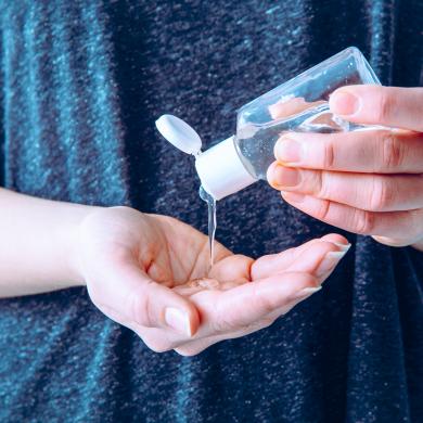 Ethanol based hand sanitiser.