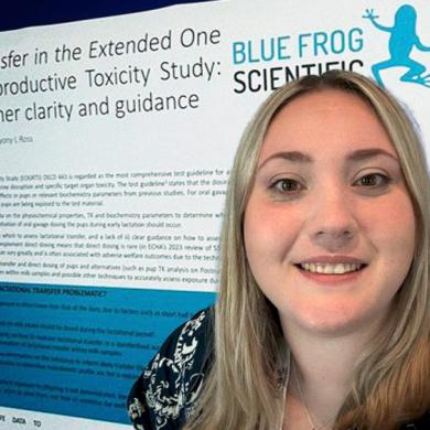 Sophie & Poster Relating to Reproductive Toxicology