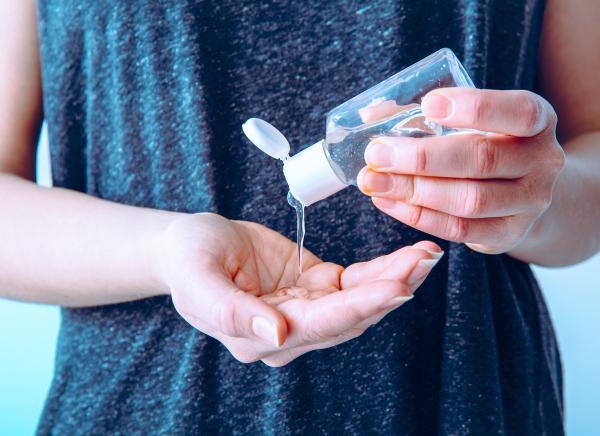 Ethanol based hand sanitiser.