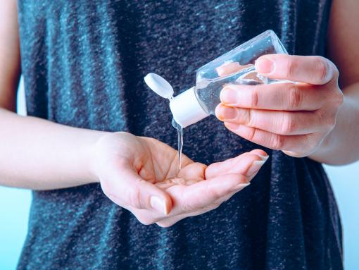 Ethanol based hand sanitiser.