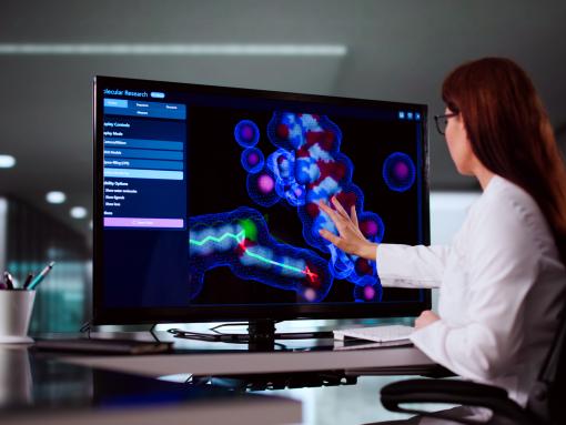 Chemical Structure on Computer Screen