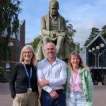 Vicki Stone, Kai Paul and Helinor Jane Johnston at Heriot-Watt University